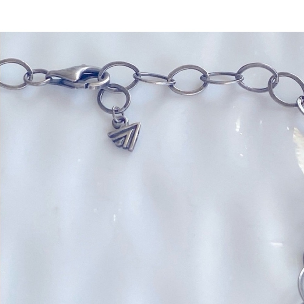 Silpada Sterling Silver and round Sponge Coral Pendant Necklace 17” long N1546 - Picture 4 of 5